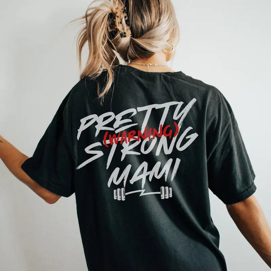 Muscle Mommy Oversized Tshirt Gift Best Gym Shirt For Wife Girlfriend Gym Rat Weightlifting Shirt For Her Strong Mami Tee...