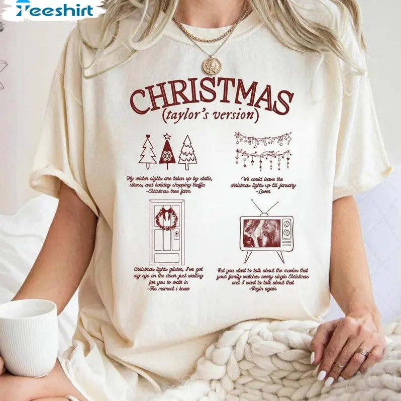 Music Christmas Sweatshirt Tshirt, Merry Christmas Shirt, Cute Winter Sweatshirt Hoodie | WearSparks.com
