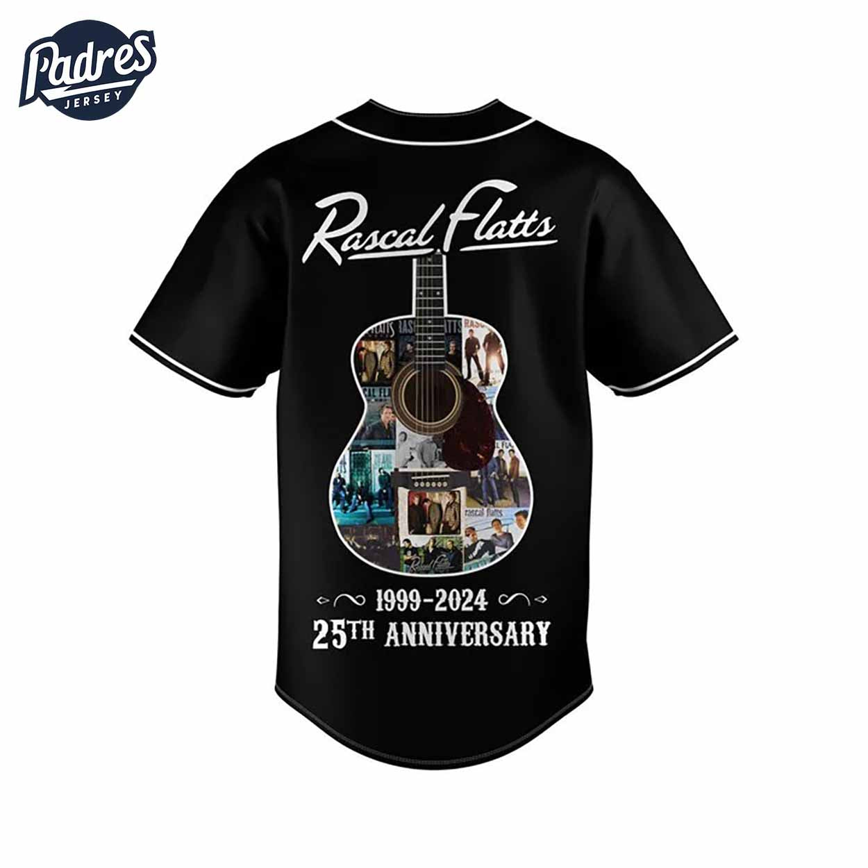 Music Rascal Flatts Baseball Jersey 1999-2024 25th Anniversary - Padres Jersey Oasis: Elevate Your Baseball... (Image 3)