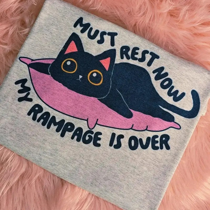 Must rest now my rampage is over Graphic Tee Hoodie, Sweatshirt | WearSparks.com