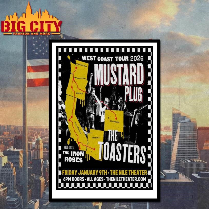 Mustard Plug And The Toasters Mesa Event On Jan 9 2026 Poster shirt
