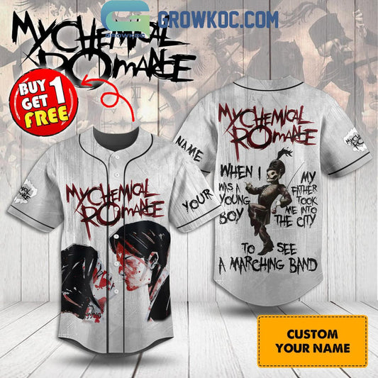 My Chemical Romance I See A Marching Band Personalized Baseball Jersey