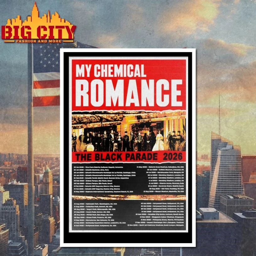 My Chemical Romance The Black Parade 2026 Shows Poster shirt