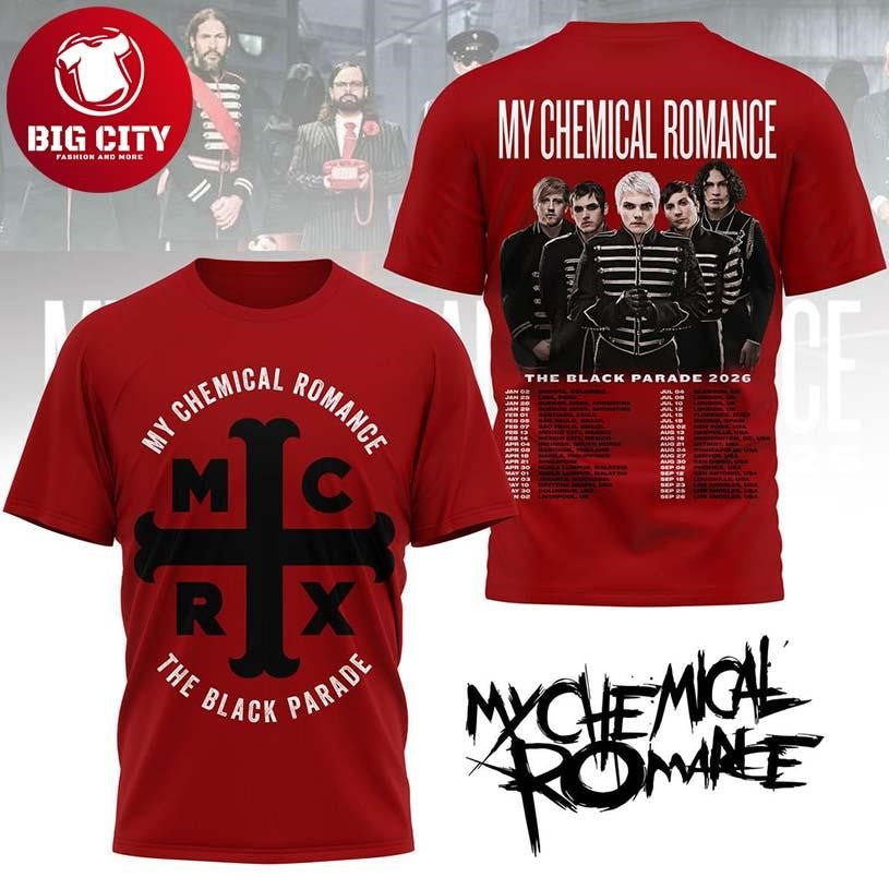 My Chemical Romance The Black Parade 2026 Tour Two Sided Shirt