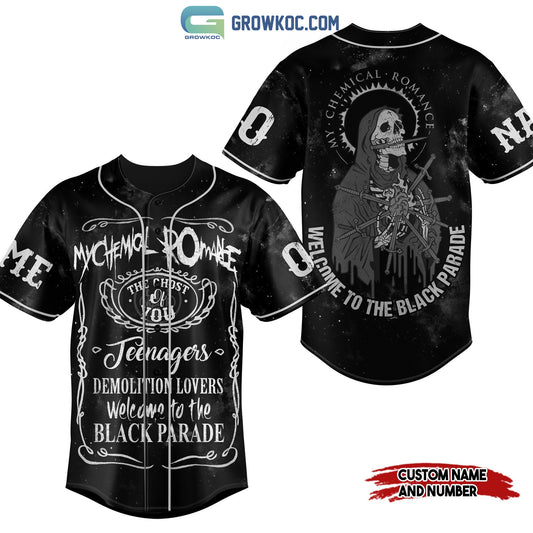My Chemical Romance Welcome To The Black Parade Personalized Baseball Jersey