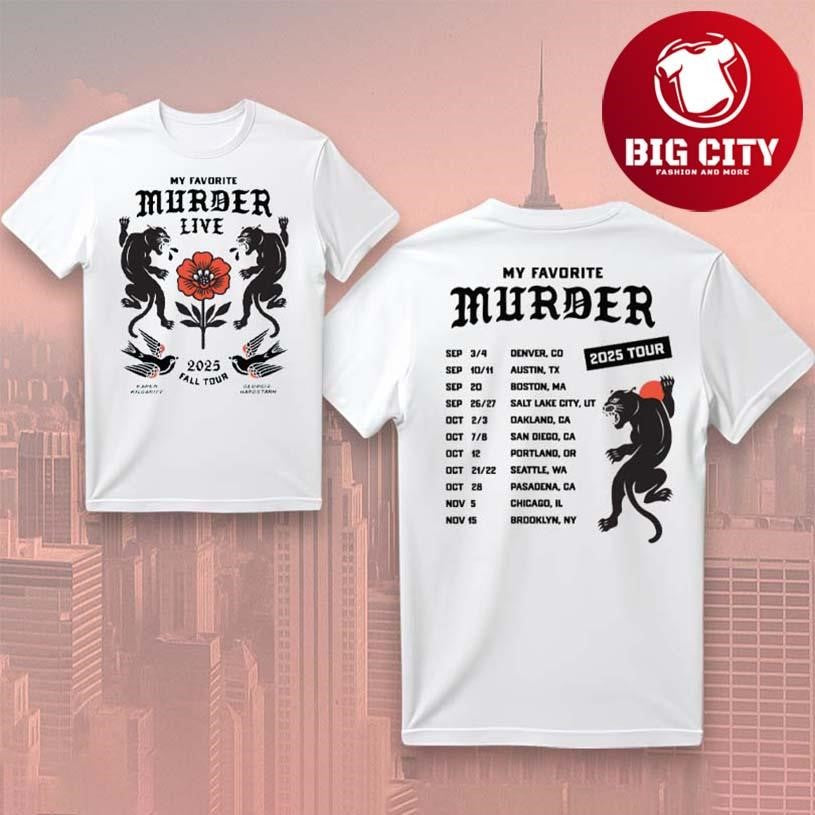 My Favorite Murder 2025 Tour Two Sided Shirt