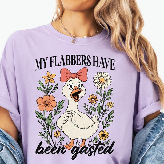 My Flabbers have been Gasted Shirt ~ Unisex Apparel Relaxed Fit Printed In The USA Clothing Womenswear Casual Comfort...