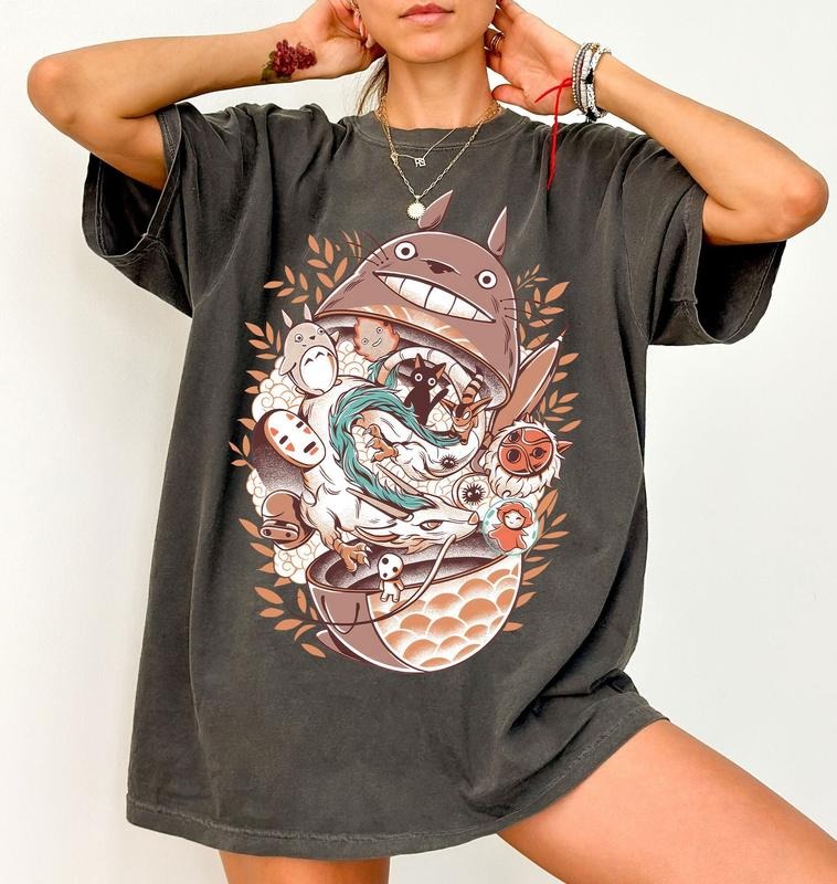 My Neighbour Totoro Shirt, Totoro Shirt, Hayao Miyazaki Shirt, Studio Ghibli Shirt, Ghibli Cartoon Shirt Hoodie, Sweatshirt