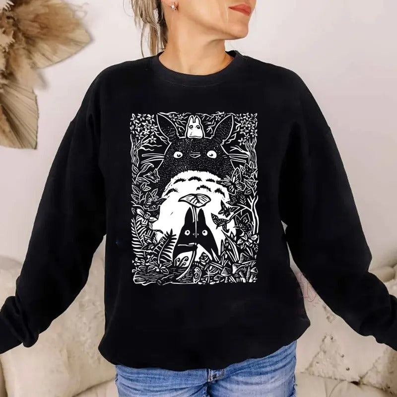 My Neighbour Totoro Tshirt Sweatshirt, Studio Ghibli T-Shirt Sweatshirt, Birthday Gifts Anime Manga Lovers, Studio Ghibli...
