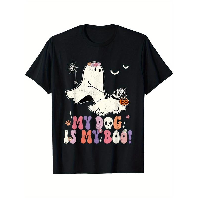 My dog is my puppet dog pumpkin funny ghost Halloween T-shirt Made in USA Hoodie, Sweatshirt | WearSparks.com