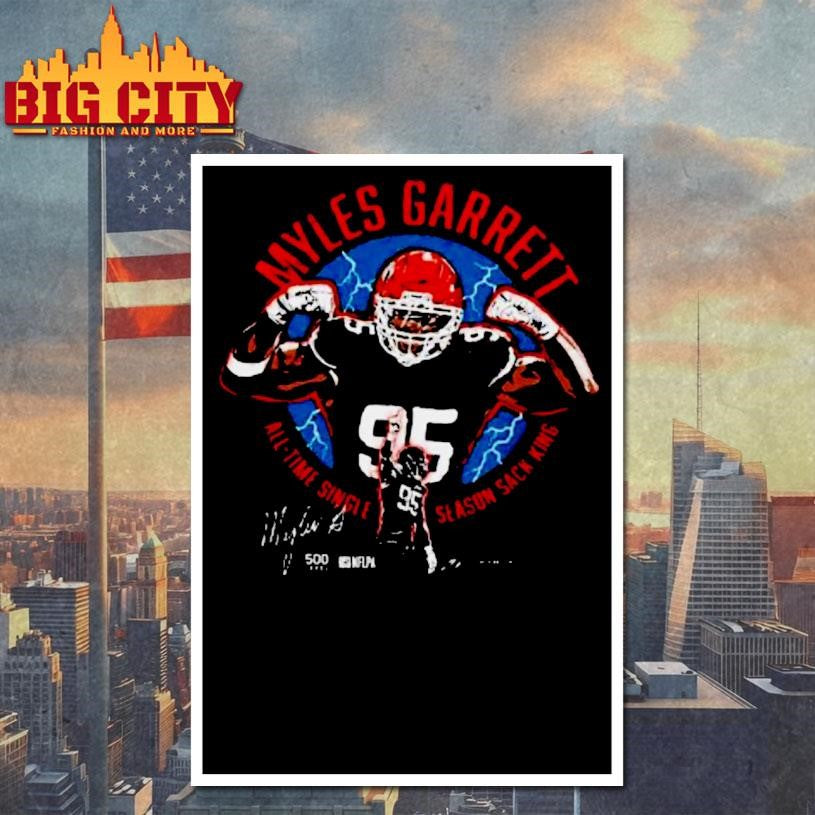 Myles Garrett Cleveland All Time Sack King Shirt