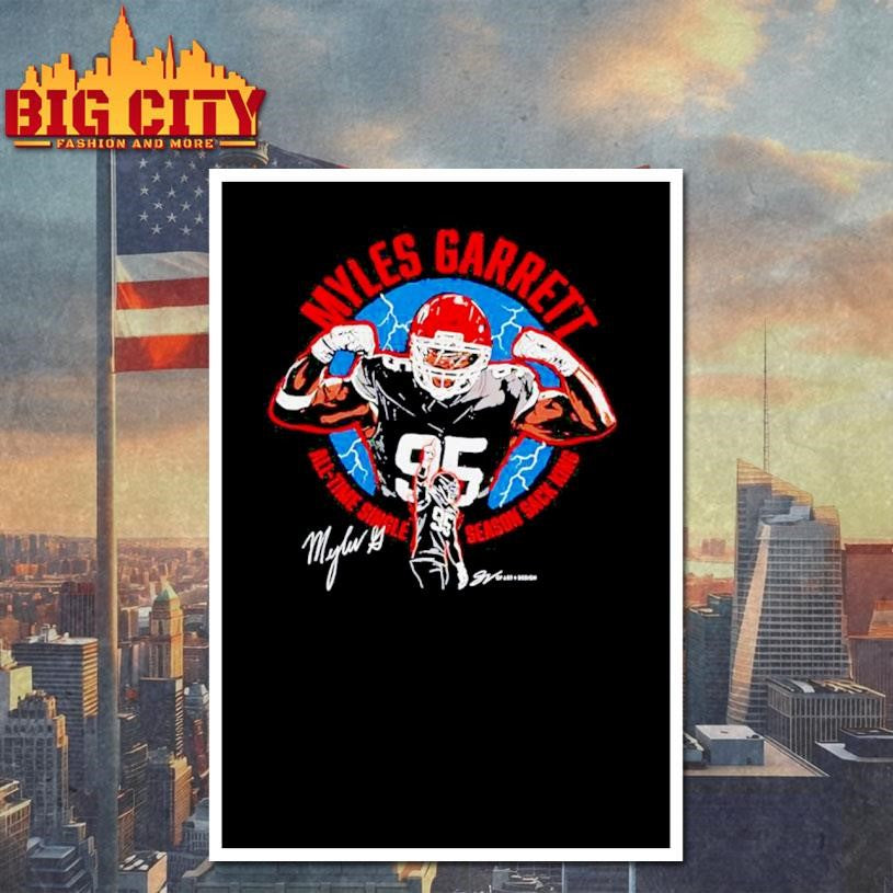 Myles Garrett Cleveland Browns All-Time Sack King 2026 Shirt