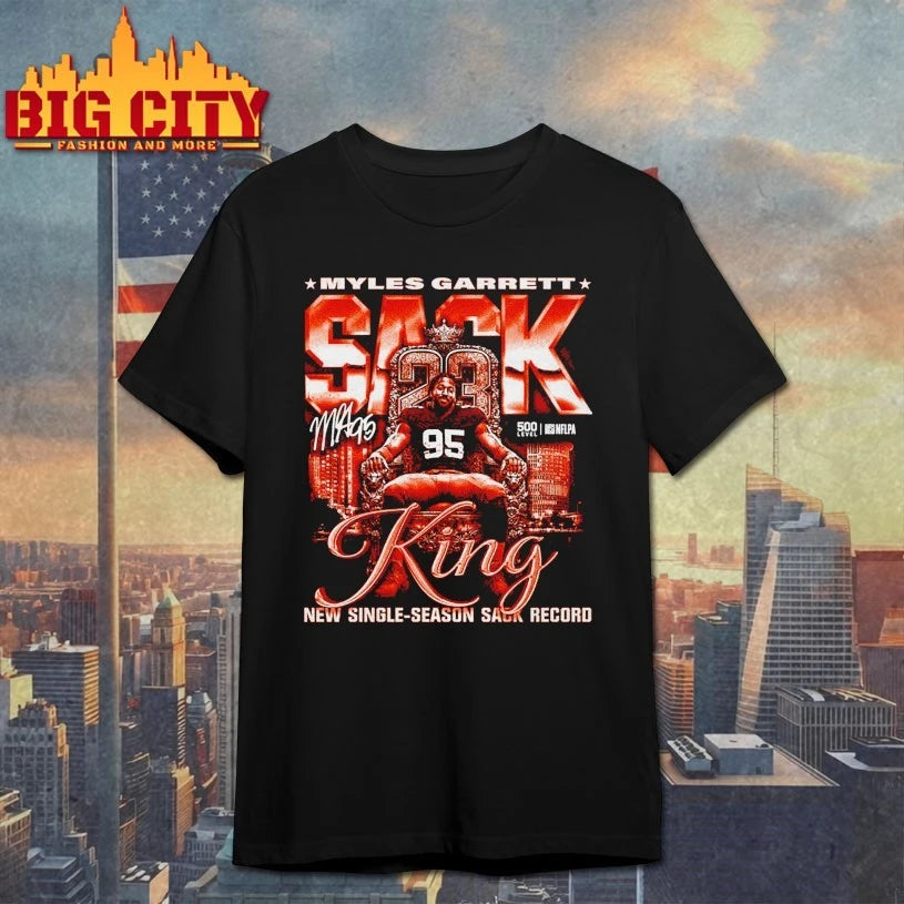 Myles Garrett Cleveland Sack King New single-season sack record shirt