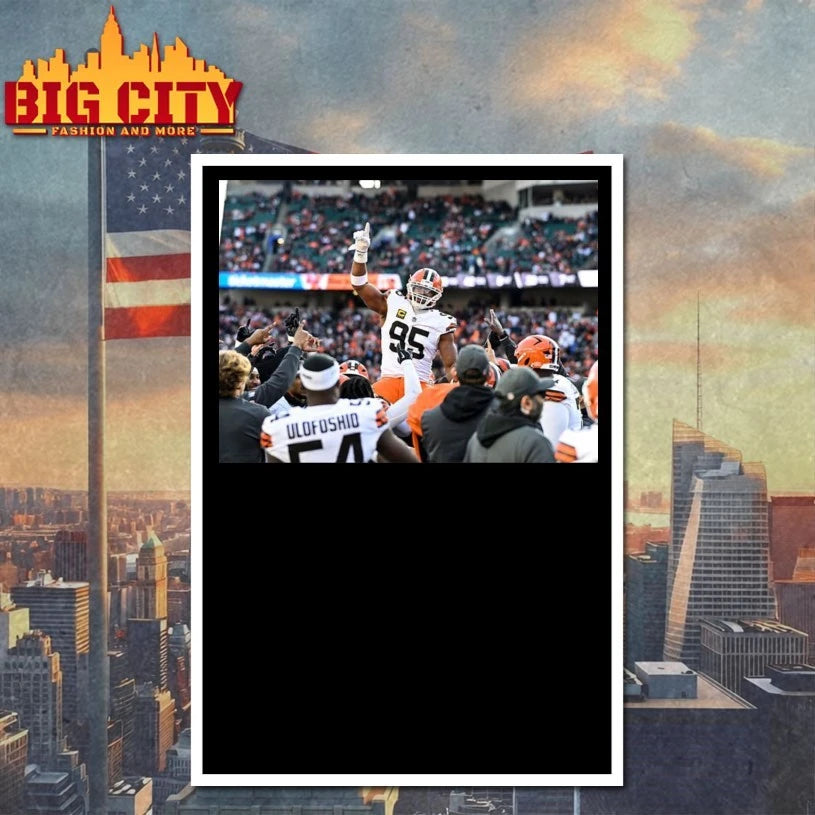 Myles Garrett Sacks Record Celebration photo shirt
