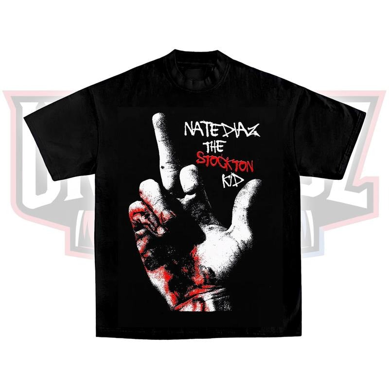 NATE DIAZ TEE, Boxing T-shirt, Boxer Tee, Sports Shirt, UFC Shirt, MMA Shirt, Gift for Him Gift For Her Menswear Clothing...