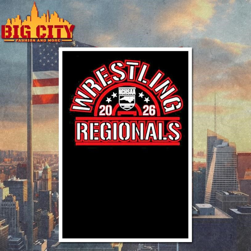 NCHSAA Wrestling Regionals 2026 logo Shirt
