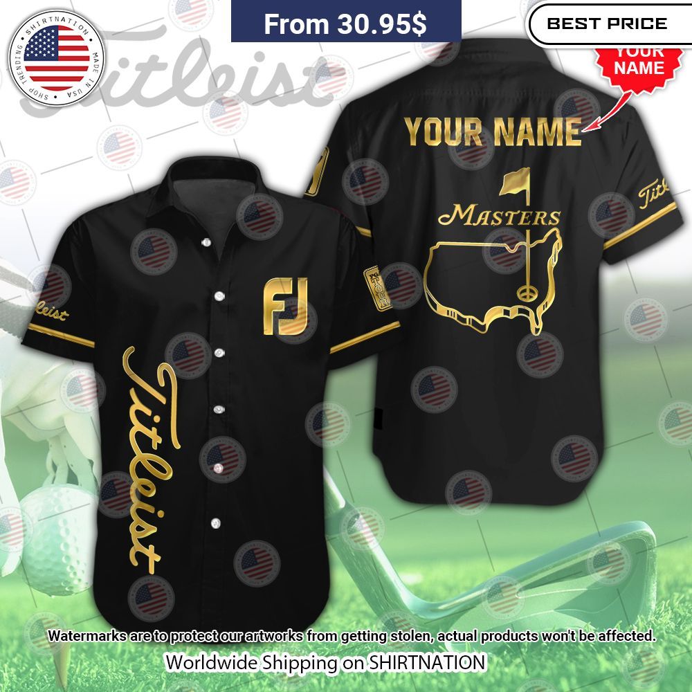 NEW Masters Tournament x Titleist Custom Baseball Jersey