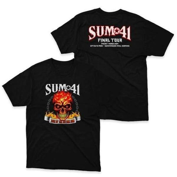 NEW SUM 41 Tour Of The Setting Sum Final Tour Black All Size Shirt OM08 Hoodie, Sweatshirt | WearSparks.com