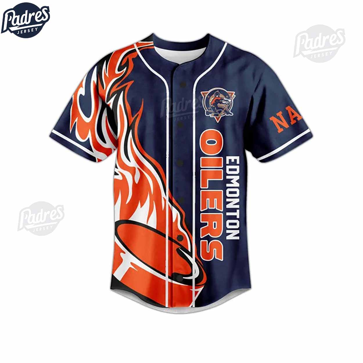 NHL Edmonton Oilers Baseball Jersey - Padres Jersey Oasis: Elevate Your Baseball Style Game T-Shirts, Hoodie,... (Image 2)