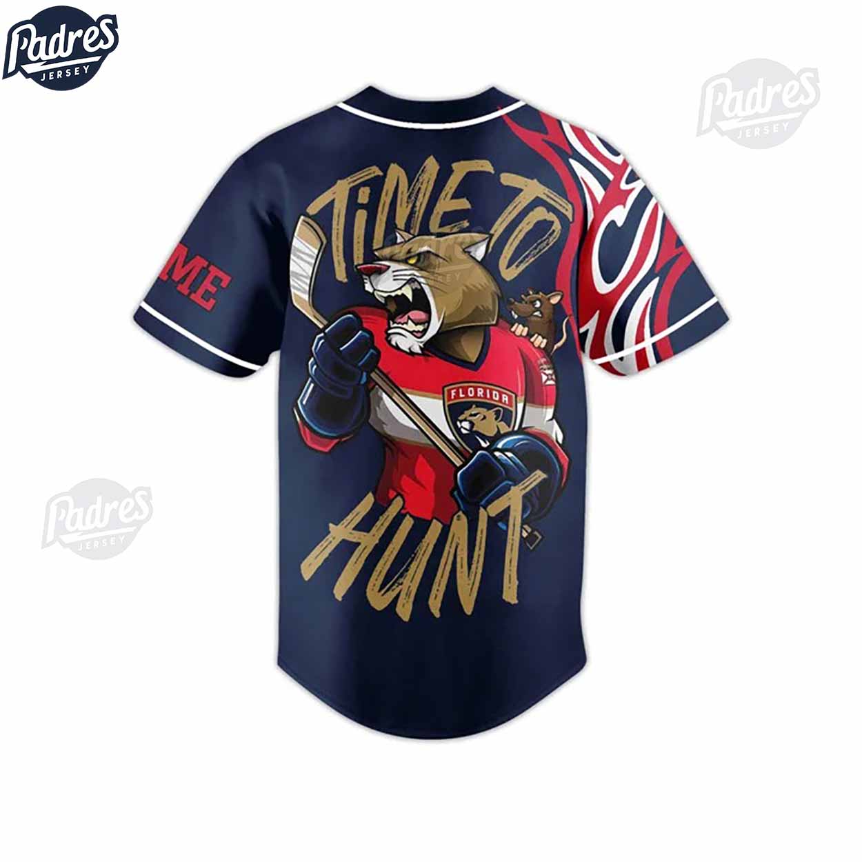 NHL Florida Panthers Time To Hunt Baseball Jersey - Padres Jersey Oasis: Elevate Your Baseball Style Game... (Image 2)