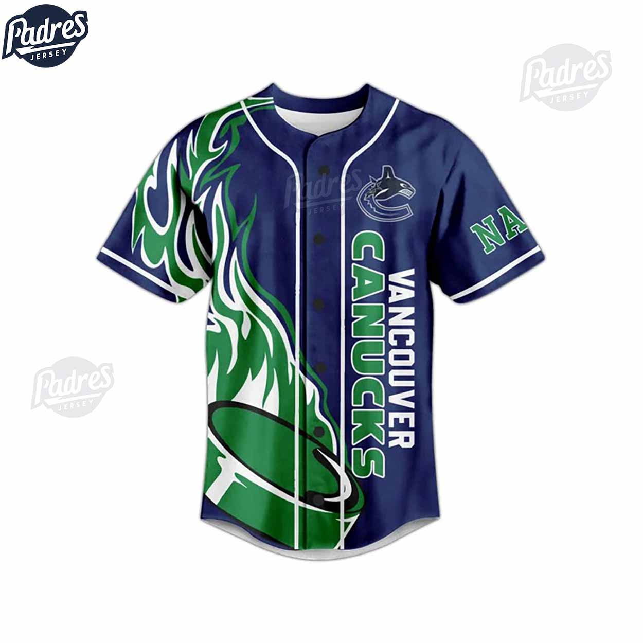 NHL Vancouver Canucks Baseball Jersey - Padres Jersey Oasis: Elevate Your Baseball Style Game T-Shirts, Hoodie,... (Image 1)
