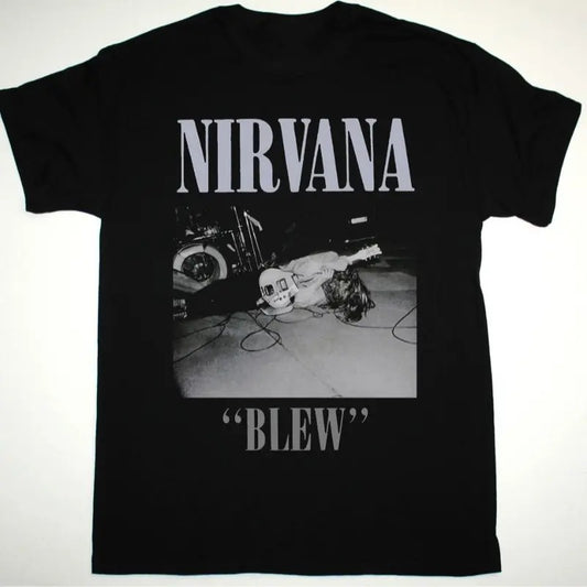NIIIRVANA BLEW EP 89 KURT COBAIN GRUNGE SEATTLE BAND BLEACH - Classic Cotton Fabric Menswear