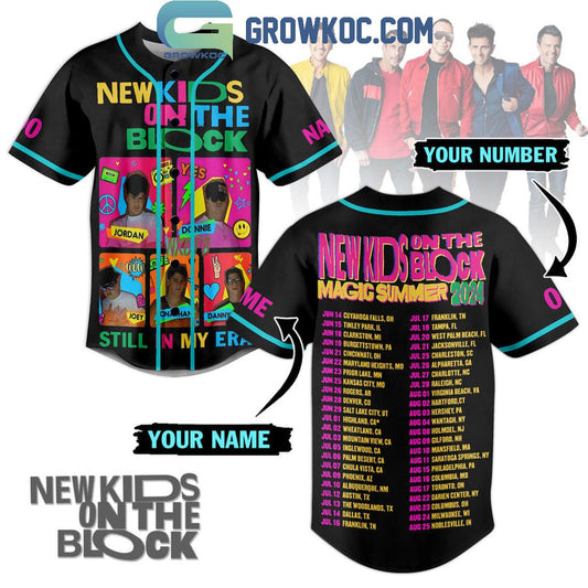 NKOTB Magic Summer 2024 Personalized Baseball Jersey