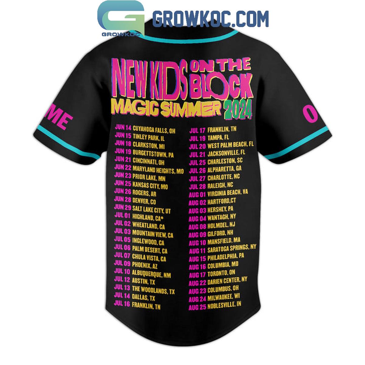 NKOTB Magic Summer 2024 Personalized Baseball Jersey