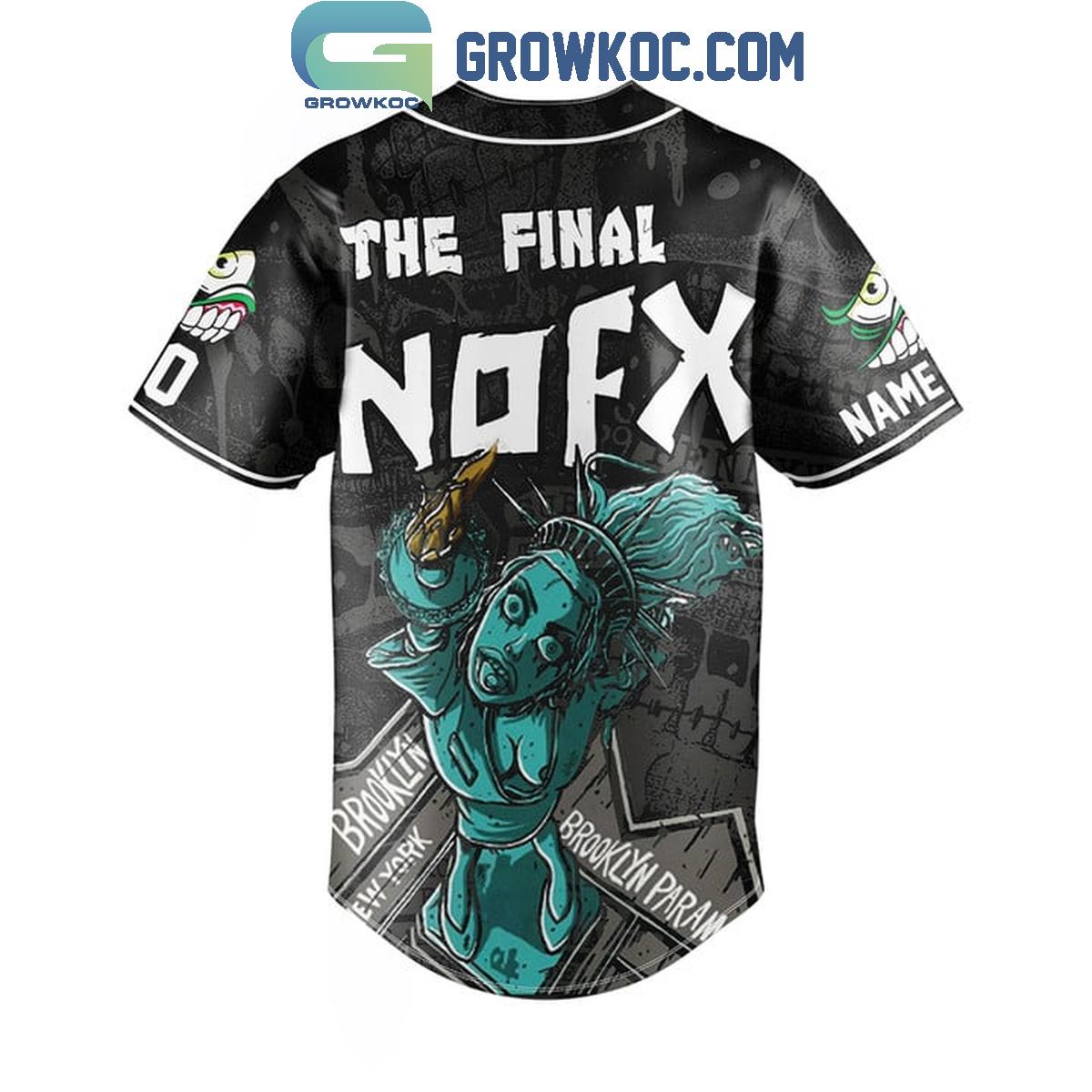NOFX The Final Brooklyn Personalized Baseball Jersey