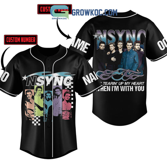 NSYNC It’s Tearin’ Up My Heart When I’m With You Personalized Baseball Jersey