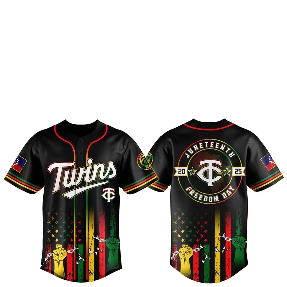 Minnesota Twins Juneteenth Day 2025 Baseball Jersey - Grishko.com T-Shirts, Hoodie, Sweatshirt | WearSparks.com (Image 1)