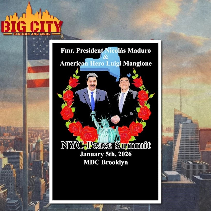 NYC Peace Summit Fmr. President Nicolás Maduro &amp; American Hero Luigi Mangione shirt