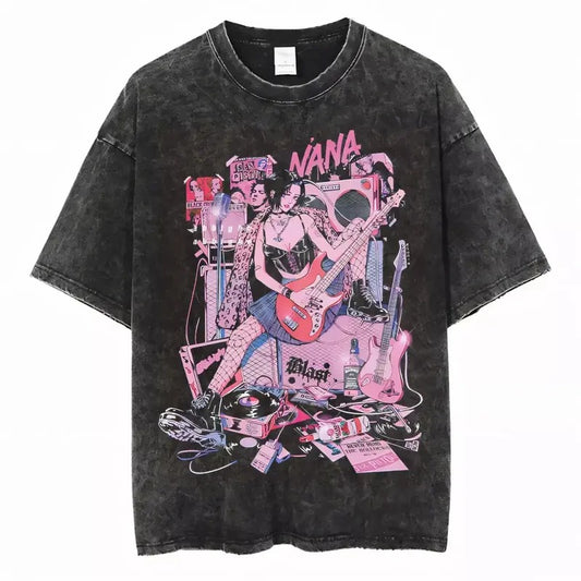 Nana T-shirt from Nana Anime - Unisex Retro Tee Black Stones Shirt Hoodie, Sweatshirt | WearSparks.com