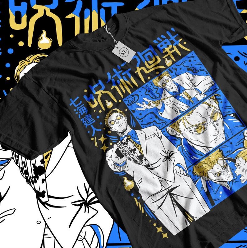 Nanami Kento T-Shirt S-4XL Jujutsu Kaisen JJK Gojo Satoru Horror Anime Shirt Tshirt S-4XL Hoodie, Sweatshirt | WearSparks.com