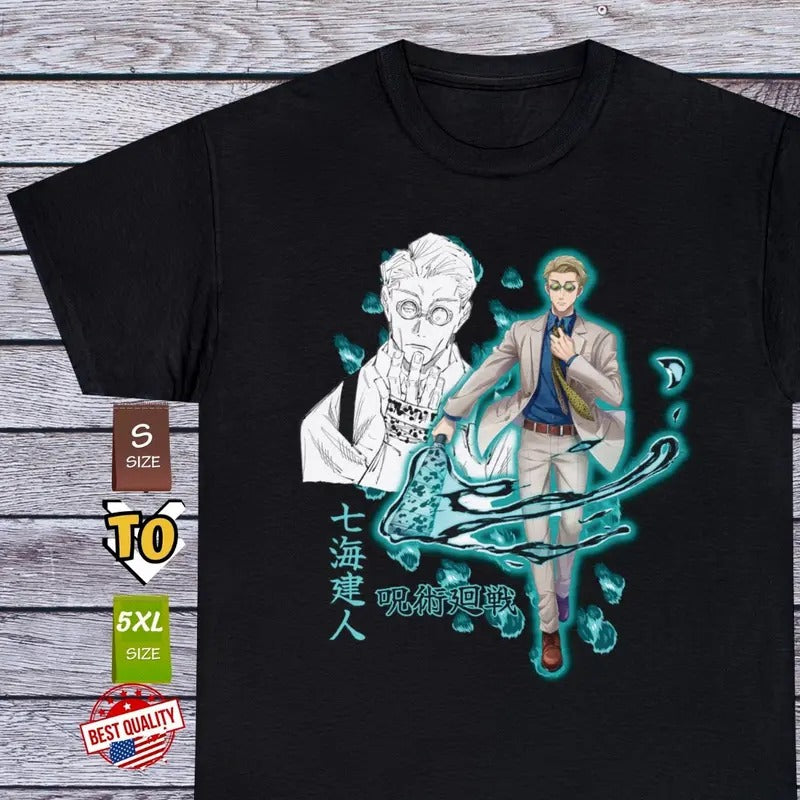 Nanami T Shirt Jujutsu Kaisen Anime Clothing Cosplay Manga Japanese Tee Gojo Unisex Full Size Hoodie, Sweatshirt