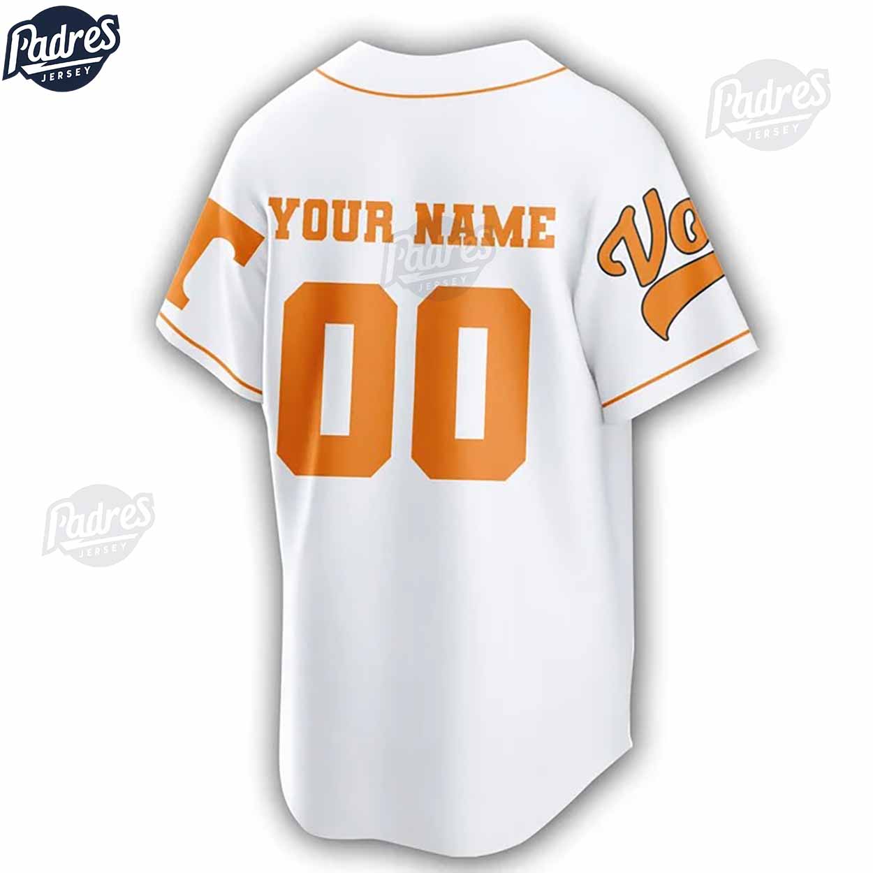 National Championships Tennessee Volunteers NCAA Custom Baseball Jersey - Padres Jersey Oasis: Elevate Your... (Image 3)