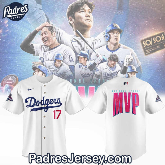 National League MVP Los Angeles Dodgers Baseball Jersey Outfit - Padres Jersey Oasis: Elevate Your Baseball... (Image 1)
