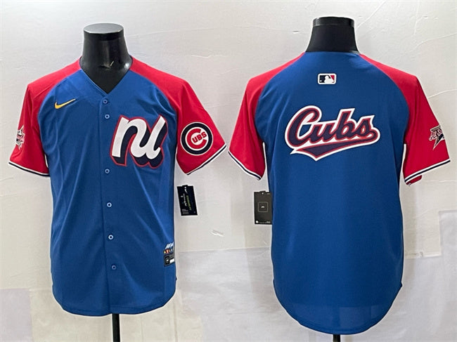 National League Chicago Cubs Team Big Logo Blue Red Alternate 2025 All-Star Edition