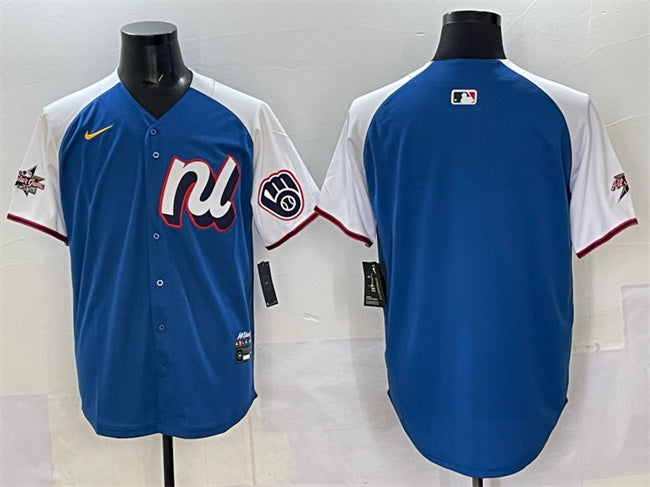 National League Milwaukee Brewers Blank Blue Alternate 2025 All-Star Edition