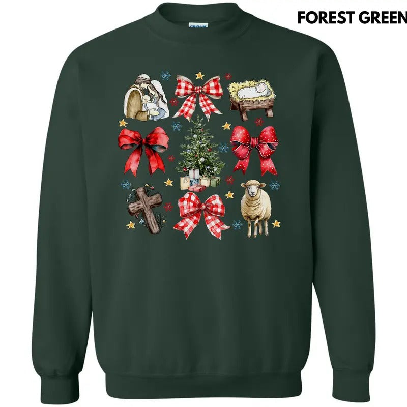 Nativity Coquette Collage Sweatshirt 'NLB T-Shirts, Hoodie | WearSparks.com