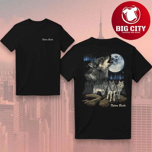 Nature Backs The Wolf Moon Two Sided Shirt
