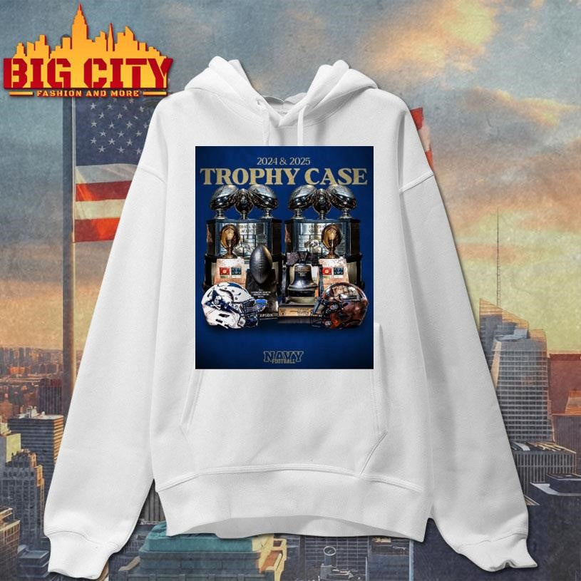 Navy Midshipmen Football 2024 2025 Trophy Case Shirt