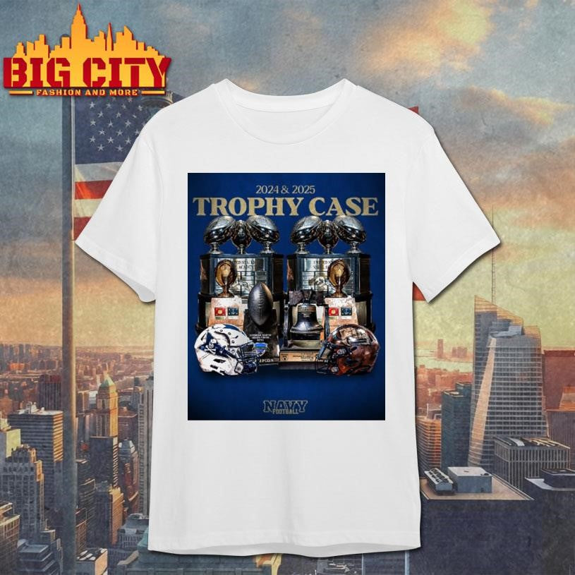 Navy Midshipmen Football 2024 2025 Trophy Case Shirt