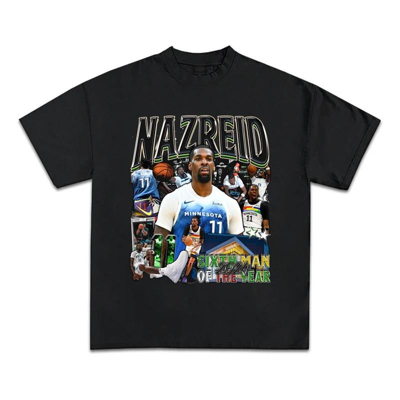 Naz Reid Sixth Man of the Year Streetwear T-Shirt Hoodie, Sweatshirt | WearSparks.com