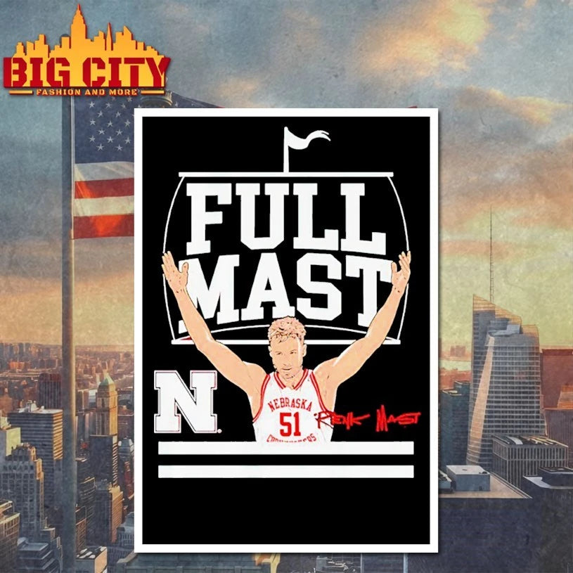 Nebraska Basketball Rienk Mast Full Mast signature shirt