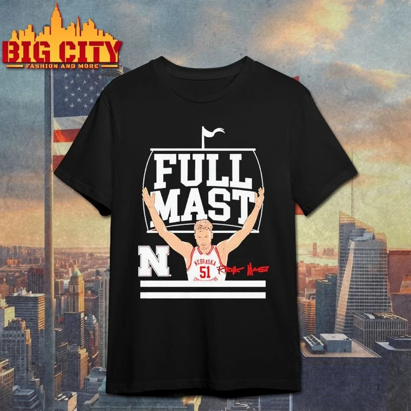 Nebraska Basketball Rienk Mast Full Mast signature shirt