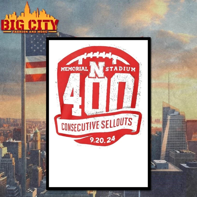 Nebraska Cornhuskers Memorial Stadium 400Th Sellout shirt