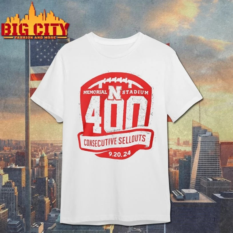 Nebraska Cornhuskers Memorial Stadium 400Th Sellout shirt