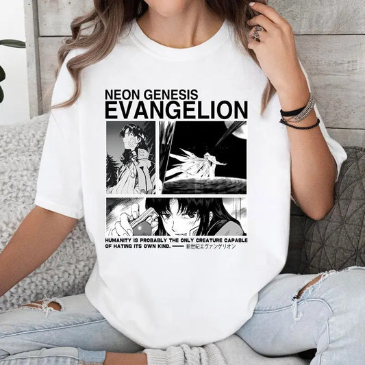 Neon Genesis Evangelion Ayanami Rei Anime Lover Shirt Crewneck Hoodie Comfort Cotton Sweatshirt | WearSparks.com