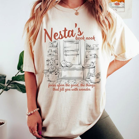 Nesta Archeron Shirt Acotar Shirt SJM Merch Velaris Shirt Bookish Crewneck Cassian And Nesta Acotar Merch Bookish Merch...